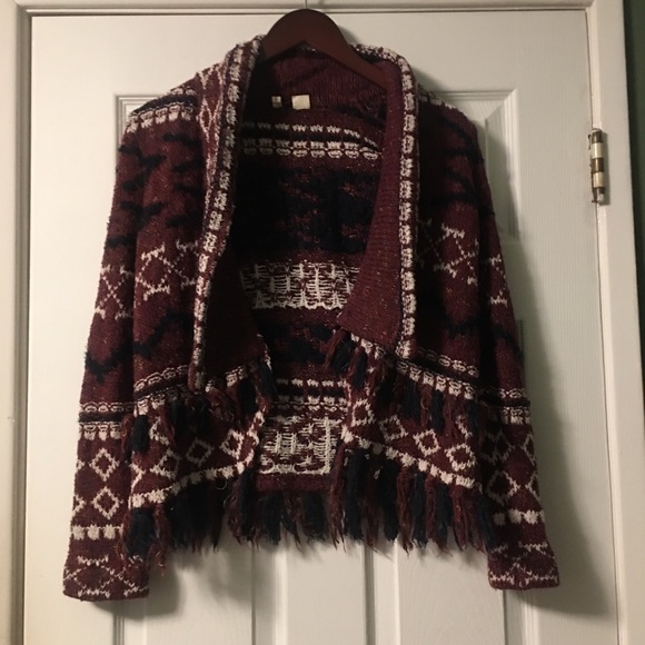 Anthropologie Moth Fringed Veras Cardigan - Picture 7 of 15